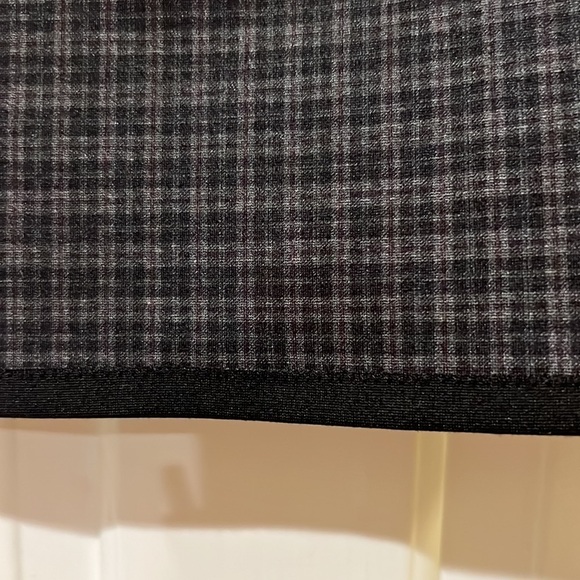 Max Studio plaid skirt with side and bottom stripe - Picture 3 of 6